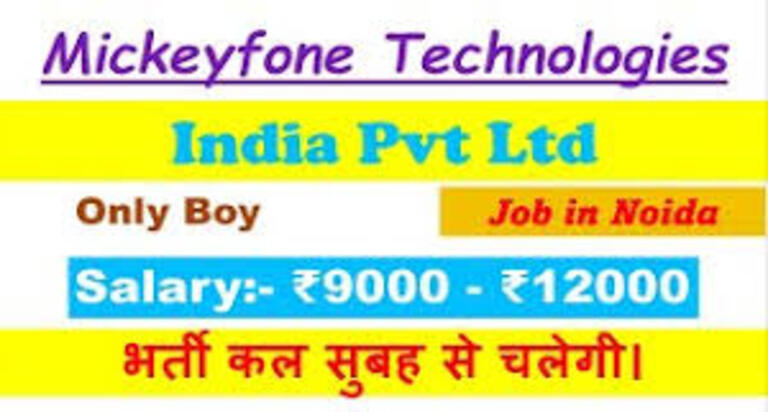 Mickeyfone Technologies Company Job Sector 83 NOIDA