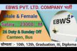 EBWS Pvt. Ltd. Company Job Rajsthan